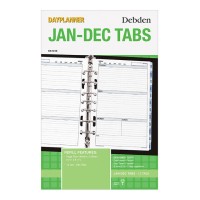 Month Tabs For Debden Desk Dayplanner Jan-Dec 216mm x140mm 7-Ring