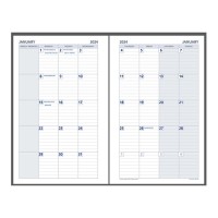 Debden Dayplanner Refill 2024 Month to View 216mm x140mm 7-Ring