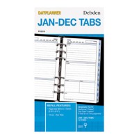 Month Tabs For Debden Personal Dayplanner Jan-Dec 172mm x 96mm 6-Ring