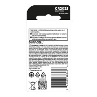 2-Pack Duracell CR2025 Coin Button Cell Battery 2-Pack Duracell CR2025 Coin Button Cell Battery