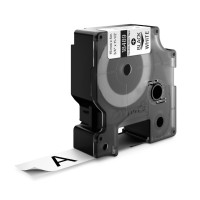 Dymo Rhino 19mm x 3.5m Nylon Labelling Tape Black on White - Genuine