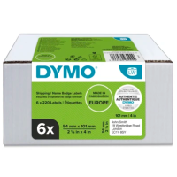 6-Pack Dymo 2093092 - SD99014 Shipping Label 220 101mm x 54mm - Genuine 6-Pack Dymo 2093092 - SD99014 Shipping Label 220 101mm x 54mm - Genuine