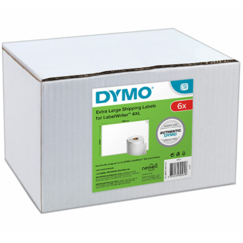 6-Pack Dymo 2128307 S0904980 Shipping Label 104mm x 159mm - Genuine 6-Pack Dymo 2128307 S0904980 Shipping Label 104mm x 159mm - Genuine