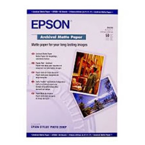 Epson Archival Matte Paper 50 Sheets Matte A3 192gsm Epson Archival Matte Paper 50 Sheets Matte A3 192gsm