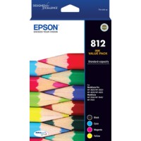 Epson 812 - C13T05D692 Value Pack 4-Colours 300/350 Pages - Genuine Epson 812 - C13T05D692 Value Pack 4-Colours 300/350 Pages - Genuine