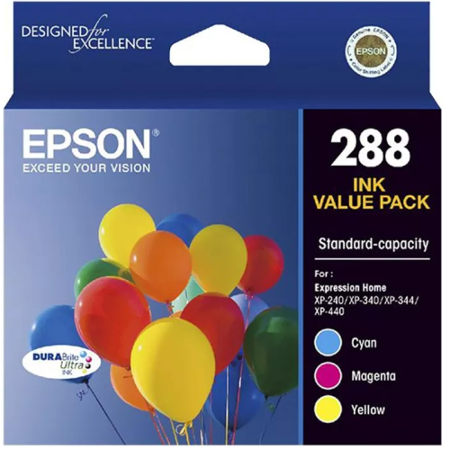 Epson 288 - C13T305592 CMY Colour Pack Standard Yield - Genuine Epson 288 - C13T305592 CMY Colour Pack Standard Yield - Genuine