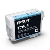 Epson T7605 - C13T760500 Light Cyan Ink Sure Colour SCP600 - Genuine Epson T7605 - C13T760500 Light Cyan Ink Sure Colour SCP600 - Genuine