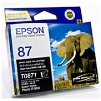 Epson 87 - C13T087190 Photo Black Ink R1900 5,630 Pages - Genuine Epson 87 - C13T087190 Photo Black Ink R1900 5,630 Pages - Genuine