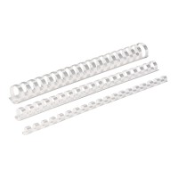 Fellowes Plastic Binding Coils 14mm White, Pack of 100