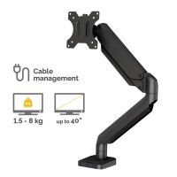 Fellowes Monitor Arm Platinum Single