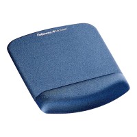 Fellowes PlushTouch Mouse Pad with Wrist Rest - Blue