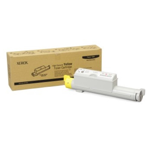Fuji Xerox 106R01220 Hi-Yield Yellow Toner - Phaser 6360 - Genuine Fuji Xerox 106R01220 Hi-Yield Yellow Toner - Phaser 6360 - Genuine