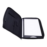 OSC Black Portfolio Compendium A4 Display Book, Smartphone Pocket