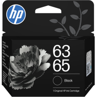 HP 63 - HP 65 - B7RT3AA Black Ink Cartridge 120 Pages - Genuine