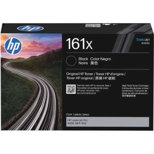 HP 161X - W1610X Black Toner 10,000 Pages - Genuine HP 161X - W1610X Black Toner 10,000 Pages - Genuine