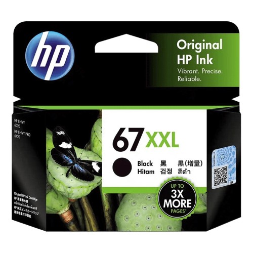HP 67XXL - 3YM59AA Black Ink Cartridge 400 Pages - Genuine HP 67XXL - 3YM59AA Black Ink Cartridge 400 Pages - Genuine