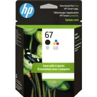 HP 67 - 6ZD26AA Colour and Black Combo Ink Value Pack - Genuine