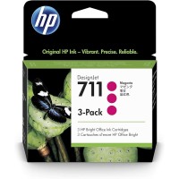 HP 711 - CZ135A 3-Pack Magenta Ink Cartridge 29ml - Genuine