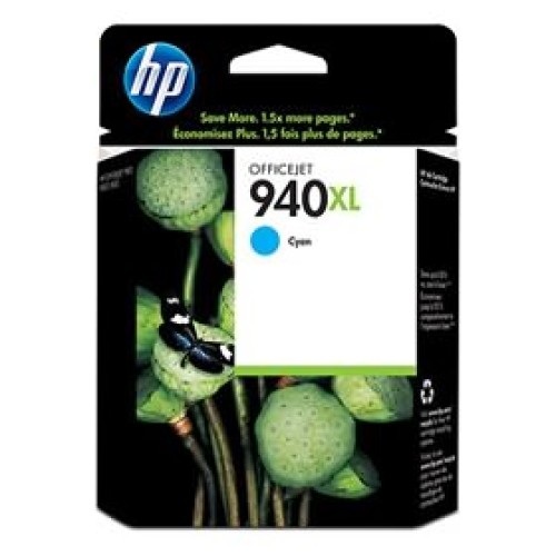 HP 940xl - C4907AA High Yield Cyan Ink Cartridge 1,400 Pages - Genuine HP 940xl - C4907AA High Yield Cyan Ink Cartridge 1,400 Pages - Genuine
