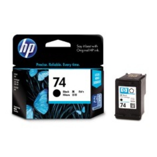 HP 74 - CB335WA Black Ink Cartridge 200 Pages - Genuine HP 74 - CB335WA Black Ink Cartridge 200 Pages - Genuine