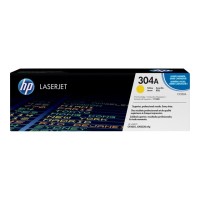 HP 304A - CC532A Yellow Toner Cartridge 2,800 Pages - Genuine HP 304A - CC532A Yellow Toner Cartridge 2,800 Pages - Genuine
