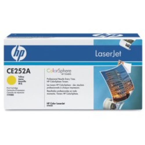 HP 504A Yellow Toner CE252A - LaserJet CP3520 CM3530 - Genuine HP 504A Yellow Toner CE252A - LaserJet CP3520 CM3530 - Genuine