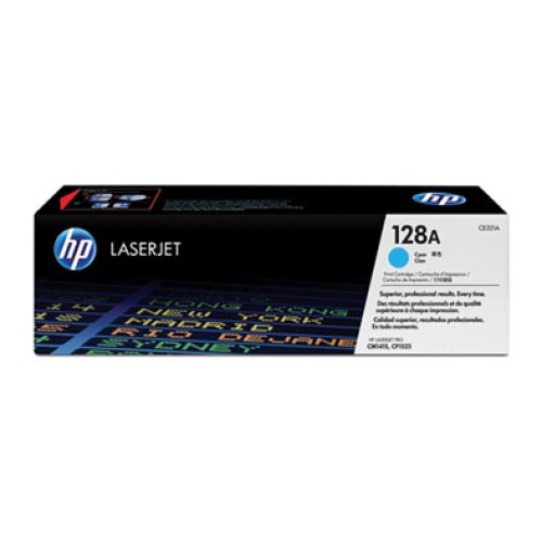 HP 128A - CM1415 Cyan Toner Cartridge 1,300 Pages - Genuine HP 128A - CM1415 Cyan Toner Cartridge 1,300 Pages - Genuine