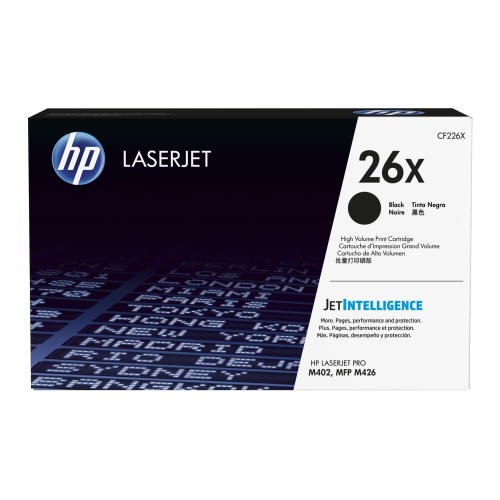 HP 26X - CF226X Black Toner 9,000 Pages - Genuine HP 26X - CF226X Black Toner 9,000 Pages - Genuine