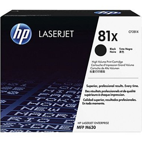 HP 81X - CF281X Toner Cartridge 25,000 Pages - Genuine HP 81X - CF281X Toner Cartridge 25,000 Pages - Genuine