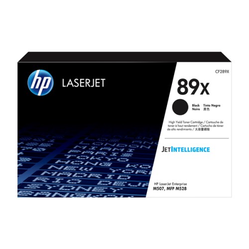 HP 89X - CF289X Black Toner Cartridge 10.000 Pages - Genuine HP 89X - CF289X Black Toner Cartridge 10.000 Pages - Genuine
