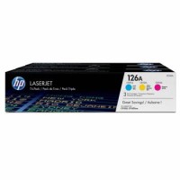 HP 126A Colour Toner Tri-Pack (126A X 3) - Genuine HP 126A Colour Toner Tri-Pack (126A X 3) - Genuine