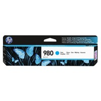 HP 980 - D8J07A Cyan Ink Cartridge 6,600 Pages - Genuine HP 980 - D8J07A Cyan Ink Cartridge 6,600 Pages - Genuine