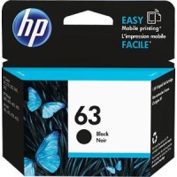 HP 63 - F6U62AA Black Ink Cartridge 190 Pages - Genuine