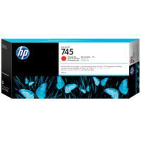 HP 745 - F9K06A DesignJet Chromatic Red Ink 300ml - Genuine