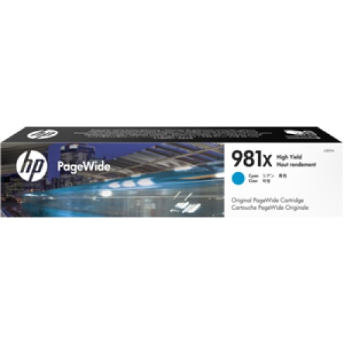 HP 981X - L0R09A Cyan Pagewide Ink 10,000 Pages - Genuine HP 981X - L0R09A Cyan Pagewide Ink 10,000 Pages - Genuine