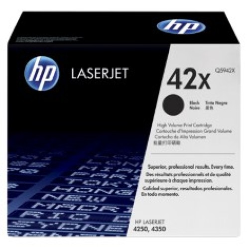 HP 42X - Q5942X Toner Cartridge 20,000 Pages - Genuine HP 42X - Q5942X Toner Cartridge 20,000 Pages - Genuine