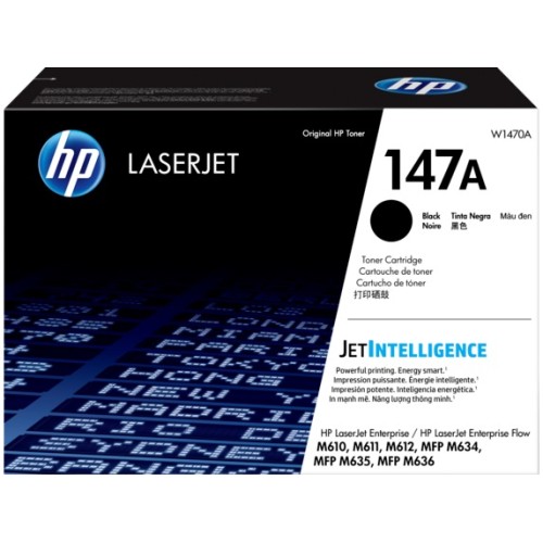 HP 147A - W1470A Black Toner Cartridge 10,500 Pages - Genuine HP 147A - W1470A Black Toner Cartridge 10,500 Pages - Genuine