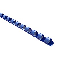 25-Pack Binding Coil Plastic 10mm Blue