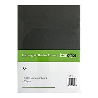 20-Pack Binding Covers A4 Black 250 gsm