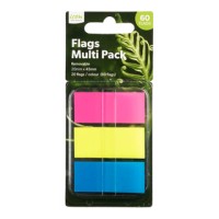 Pop-up Self Adhesive Flags Icon 3 Colours 60 Flags 20mm x 45mm