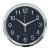 Italplast Wall Clock 300mm Chrome Black
