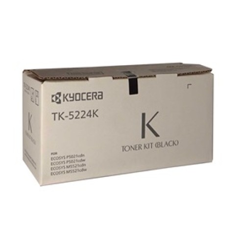Kyocera TK5224K Black Toner 1200 Pages - Genuine Kyocera TK5224K Black Toner 1200 Pages - Genuine