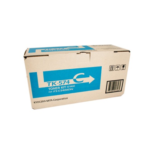Kyocera TK574C Cyan Toner - FSC5400DN - Genuine Kyocera TK574C Cyan Toner - FSC5400DN - Genuine