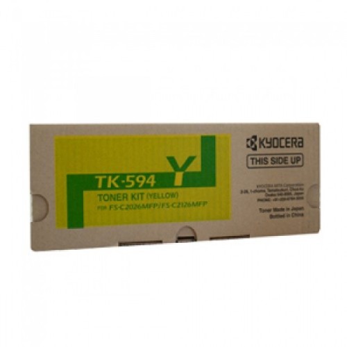 Kyocera TK594Y Yellow Toner - FSC2026 FSC2126 - Genuine Kyocera TK594Y Yellow Toner - FSC2026 FSC2126 - Genuine