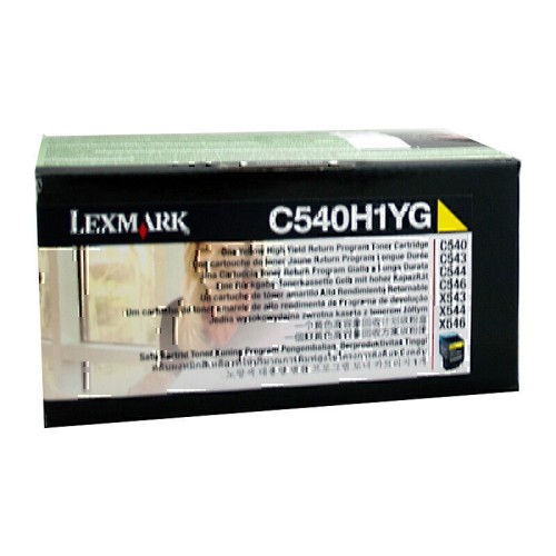 Lexmark C540H1YG Yellow Toner 2,000 Pages - Genuine Lexmark C540H1YG Yellow Toner 2,000 Pages - Genuine