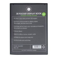 OSC Insert Display Book A3 30 Pocket Black