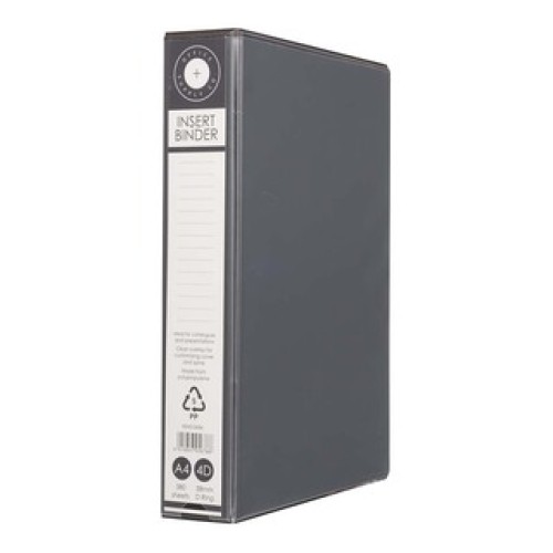 OSC Insert Binder A4 4D 38mm Black OSC Insert Binder A4 4D 38mm Black