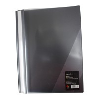 OSC Black Report Cover Inside Clip Holds 30 Sheets A4