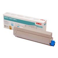 Oki 45862835 Cyan Toner Cartridge 8,800 Pages - Genuine