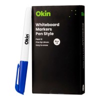 12-Pack Whiteboard Marker Pen Style Blue 1.0mm